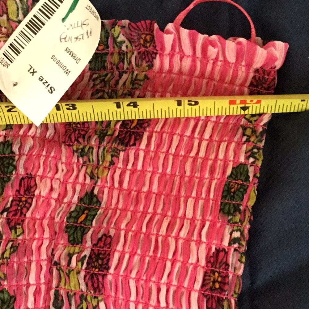 NWT Free People Pink Floral Alejandra Tiered Sundress - Picture 12 of 16